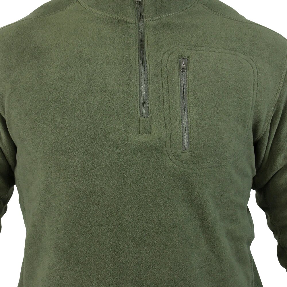 Кофта Condor-Clothing Quarter Zip Pullover. Olive drab Фото 2
